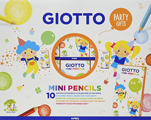 Giotto Party Gifts Giotto Mini Pencils 9Cm - 10 Astucci Da 6 Pz
