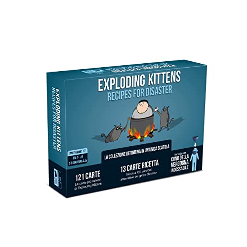 Asmodee - Exploding Kittens: Recipes For Disaster, Gioco Da Tavolo, Party Game, 2-5 Giocatori, 7+ Anni, Edizione In Italiano