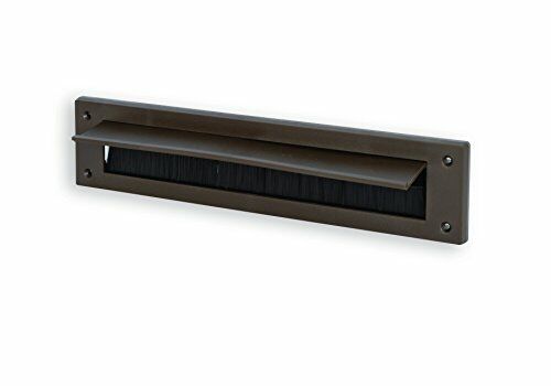Letter Box Cover with Brush & Flap for Internal Use - Brown PVC (l0M)