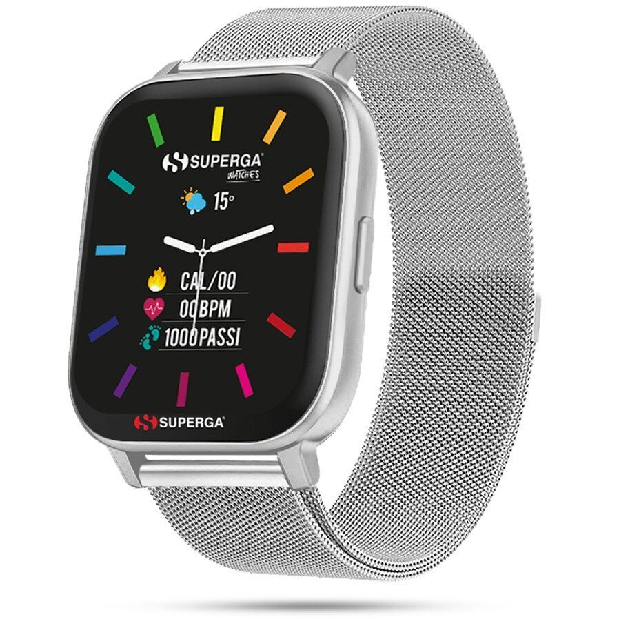 Smartwatch SUPERGA SW-STC011 Bracciale Acciaio Mesh TOUCHSCREEN NEW