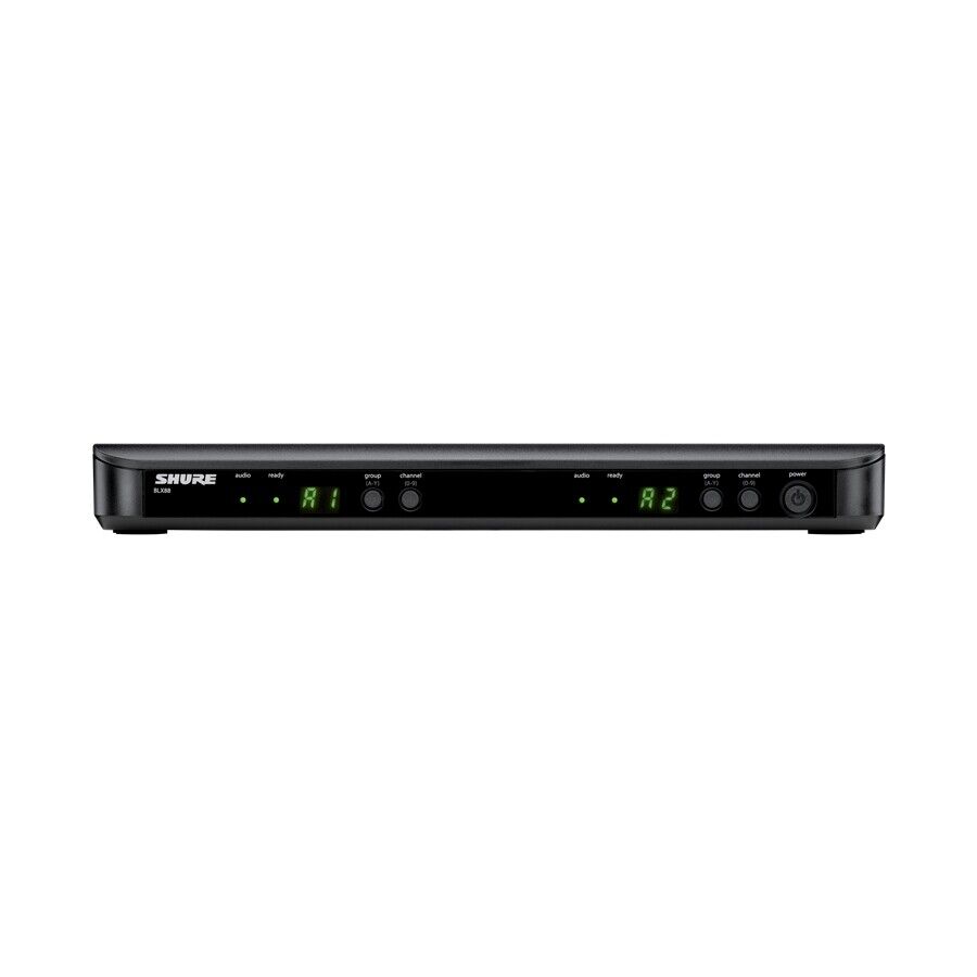 SHURE BLX88E RICEVITORE WIRELESS ANALOGICO 2 CANALI. (M17) RADIOMICROFONI A MANO