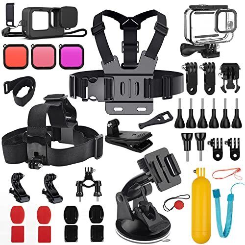 Accessori Kit per GoPro HERO 11/GoPro HERO 10/GoPro HERO 9, custodia