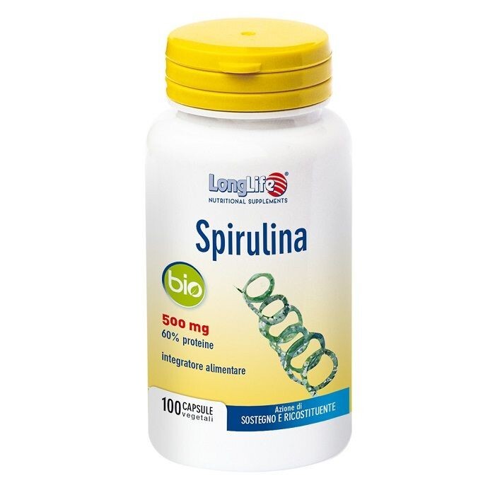 LONGLIFE SPIRULINA BIO 100CPS - 500 mg