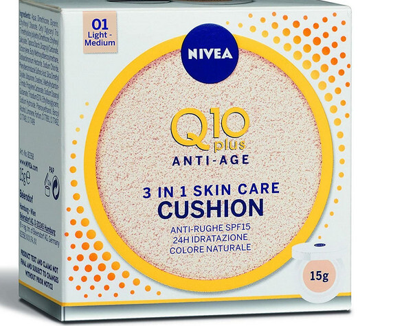 Nivea Q10 plus anti age 3 in 1 skin care cushion anti-rughe spf15