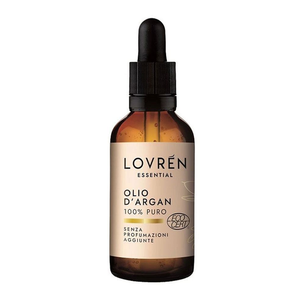 Lovrén Olio di Argan 100% Puro per Pelle Capelli e Unghie, 30ml