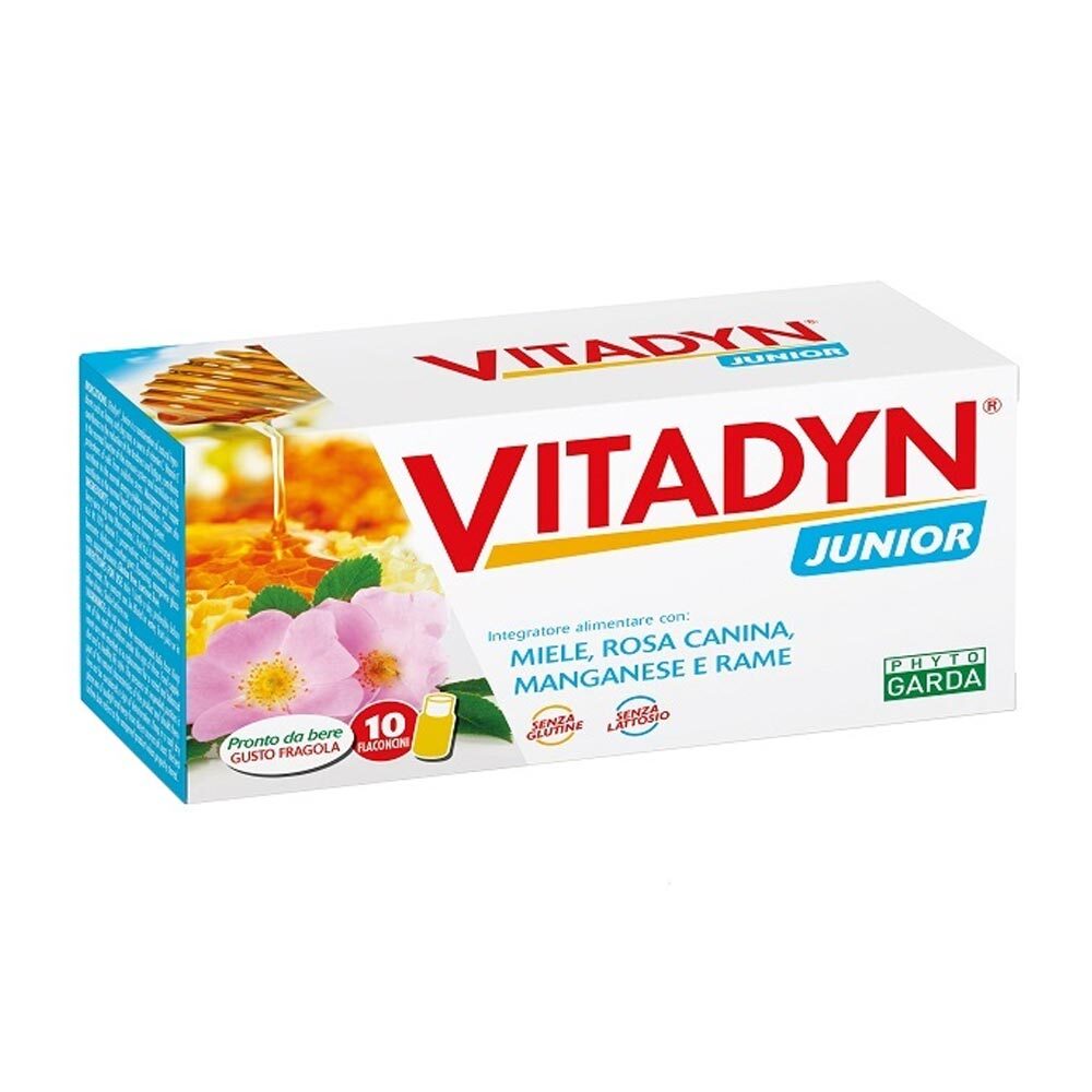 Phyto Garda Vitadyn - Junior Integratore Alimentare, 10 Flaconcini
