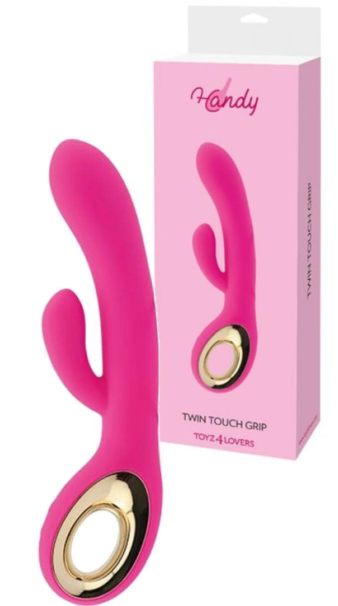 Vibratore rabbit in silicone doppio fallo vibrante vaginale stimolante clitoride