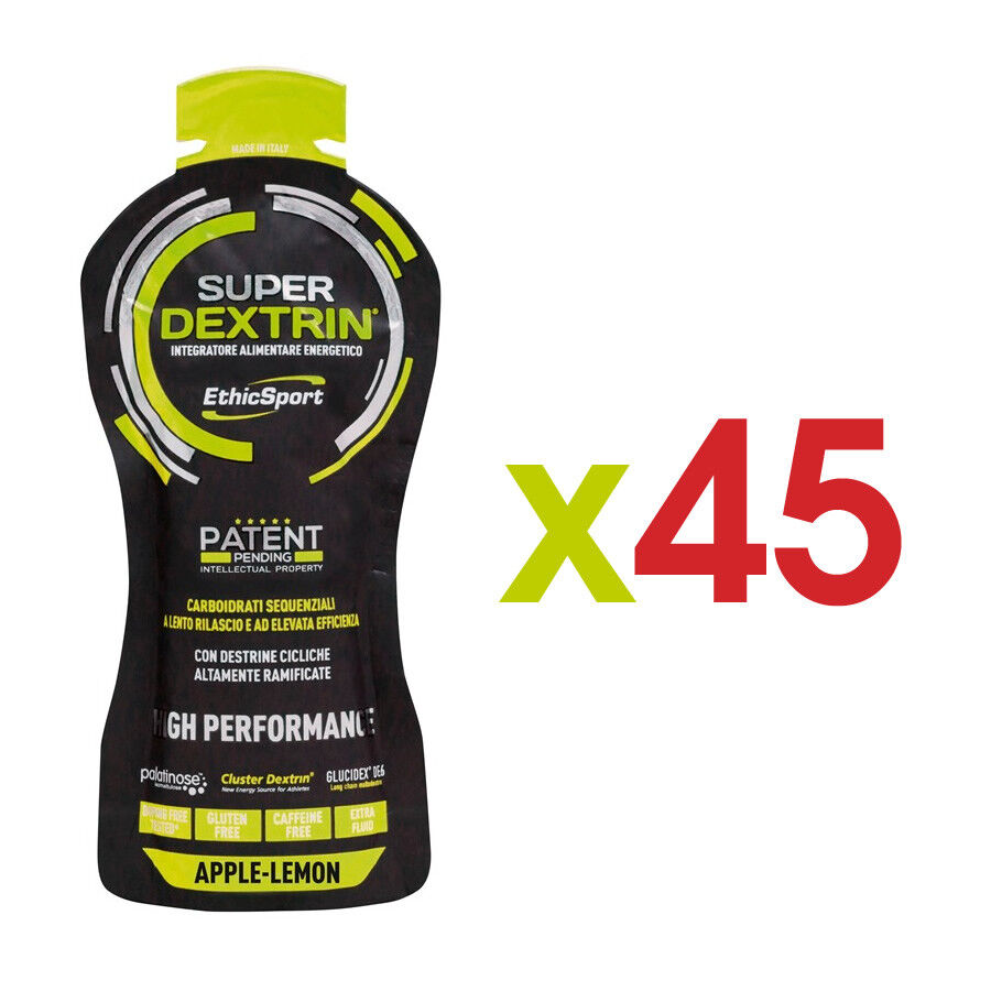 EthicSport SUPER DEXTRIN GEL Apple lemon 45 pack monodose da 55 ml