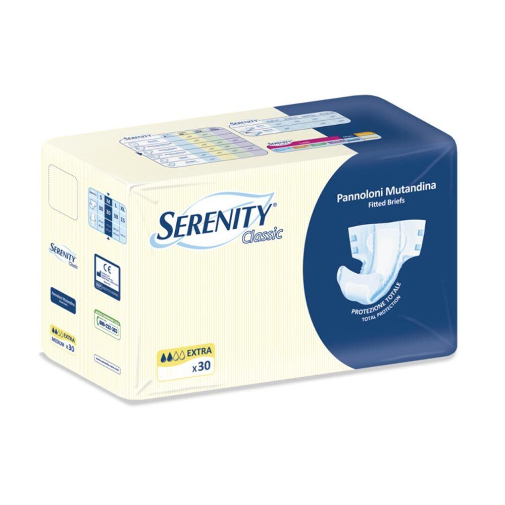 Serenity Classic - Pannolone a Mutandina Extra Taglia S, 30 pannoloni