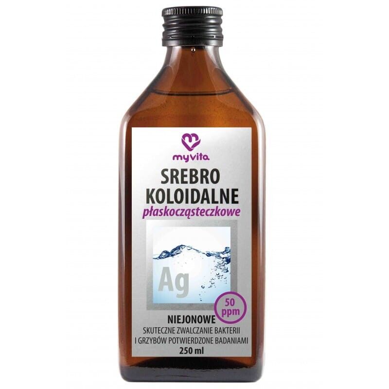 MyVita Argento colloidale molecolare piatto, non ionico 50 PPM, 250 ml