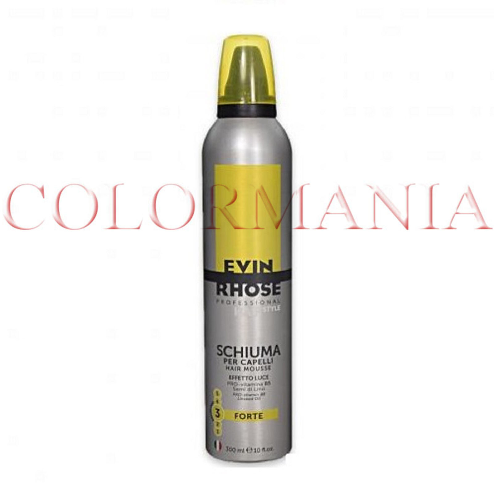 EVIN RHOSE MOUSSE STRONG SCHIUMA MODELLANTE CAPELLI FORTE SEMI DI LINO 300 ML