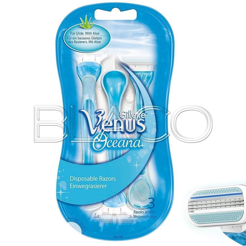 GILLETTE VENUS RASOIO OCEANA EPILAZIONE DONNA - 3 PEZZI