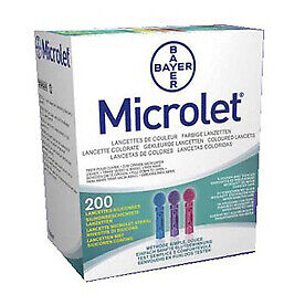 Bayer Microlet Lancets 200 Lancette