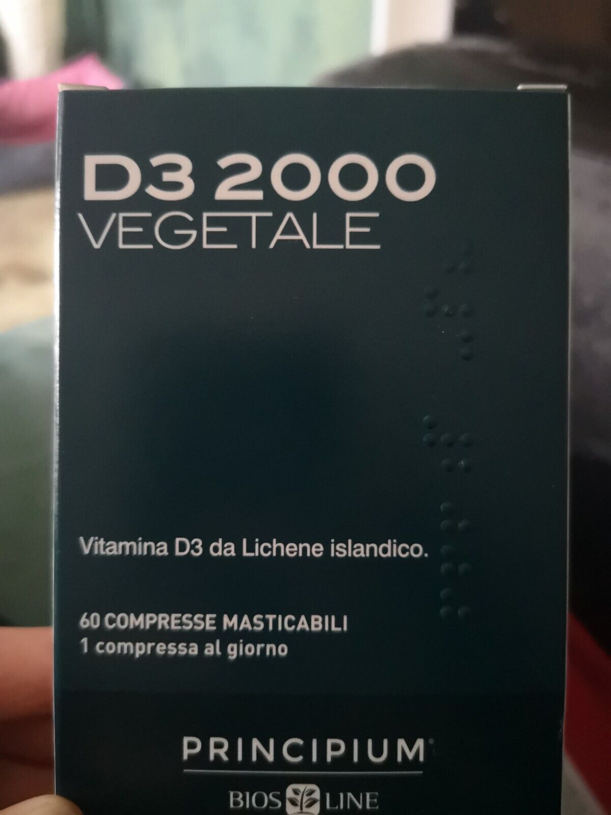 Principium D3 2000 Vegetale 60 Compresse Masticabili Bios Line