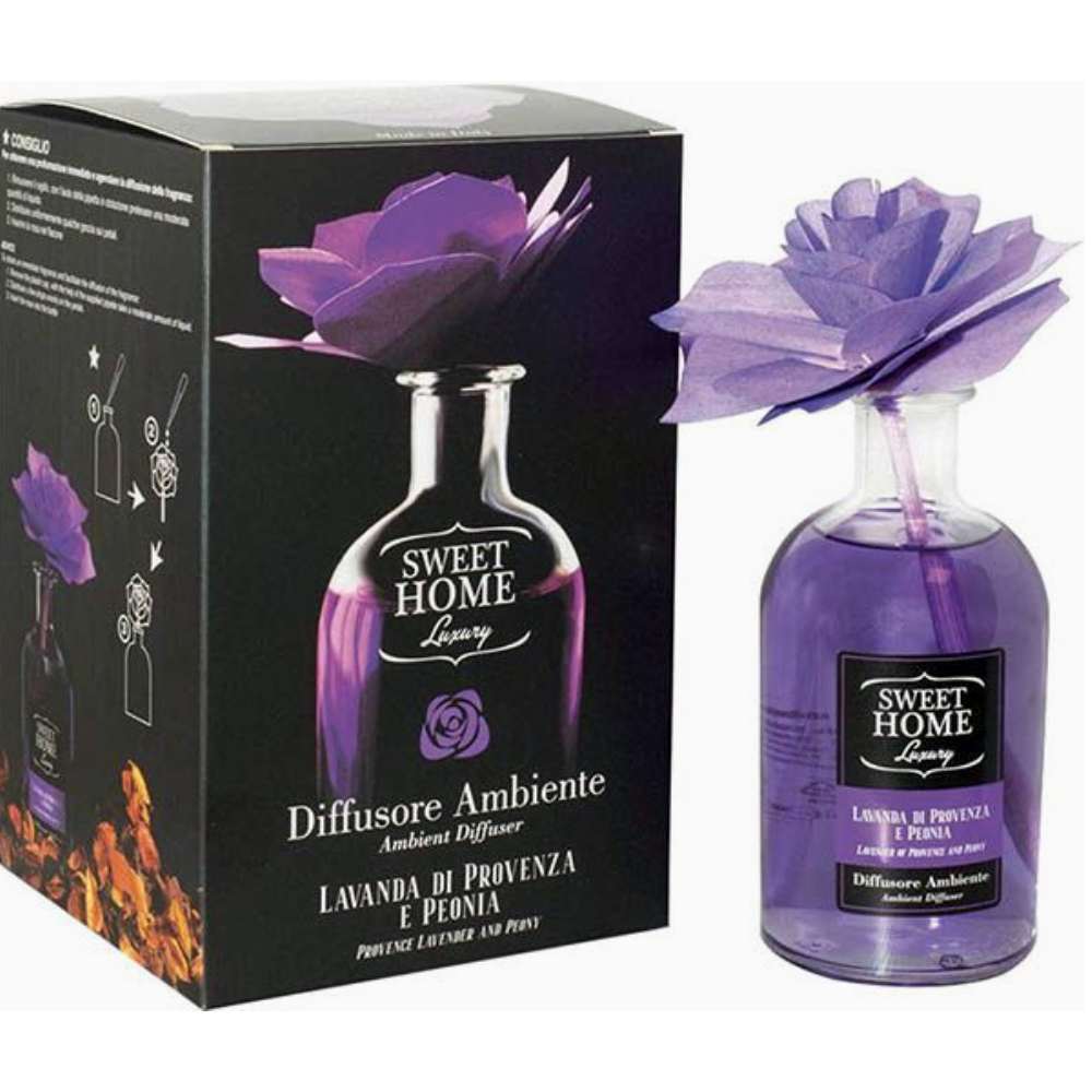 Sweet Home Luxury Profumatore Ambiente Con Fiore Lavanda e Peonia 250ml