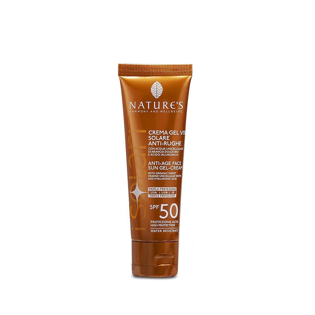 Nature's - Crema Gel Viso Antirughe SPF 50
