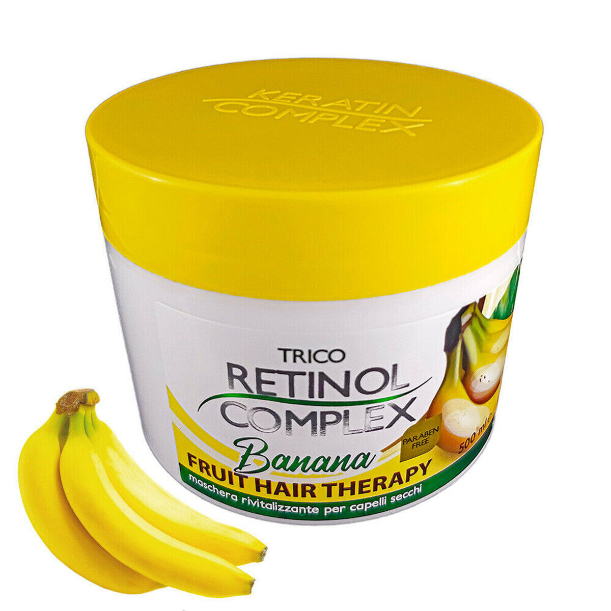 RETINOL COMPLEX TRATTAMENTO MASCHERA RIVITALIZZANTE PER CAPELLI SECCHI BANANA