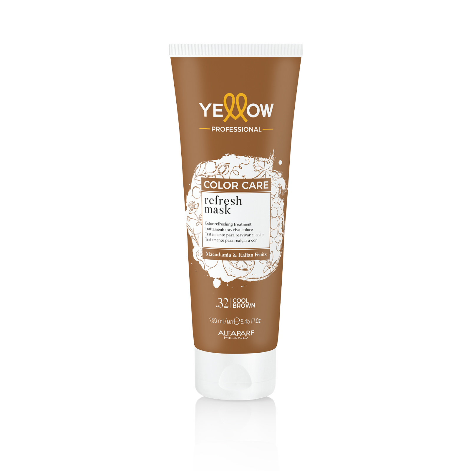 Yellow Alfaparf Color Care Maschera Ravvivante Colore .32 Marrone Freddo 250ml