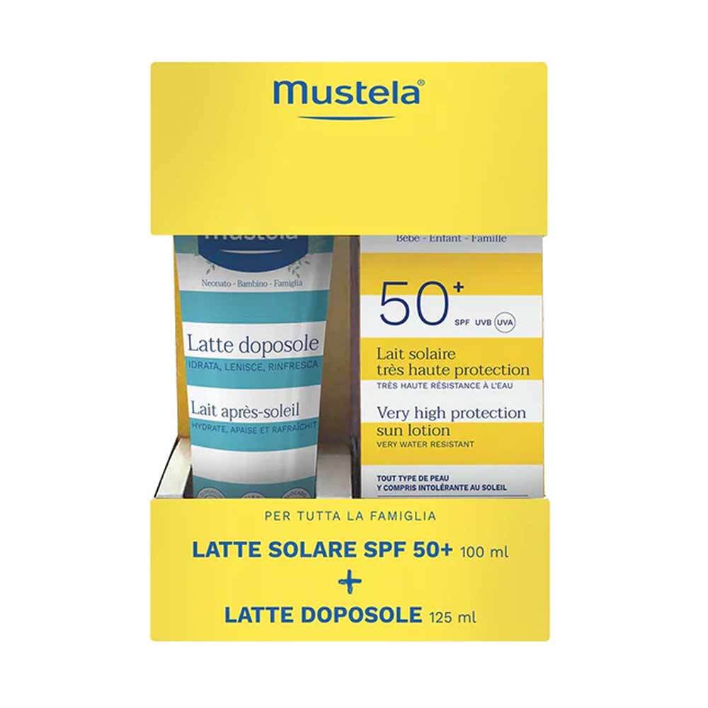 Mustela Special Pack Latte Solare SPF50+ 100ml + Latte Doposole 125ml