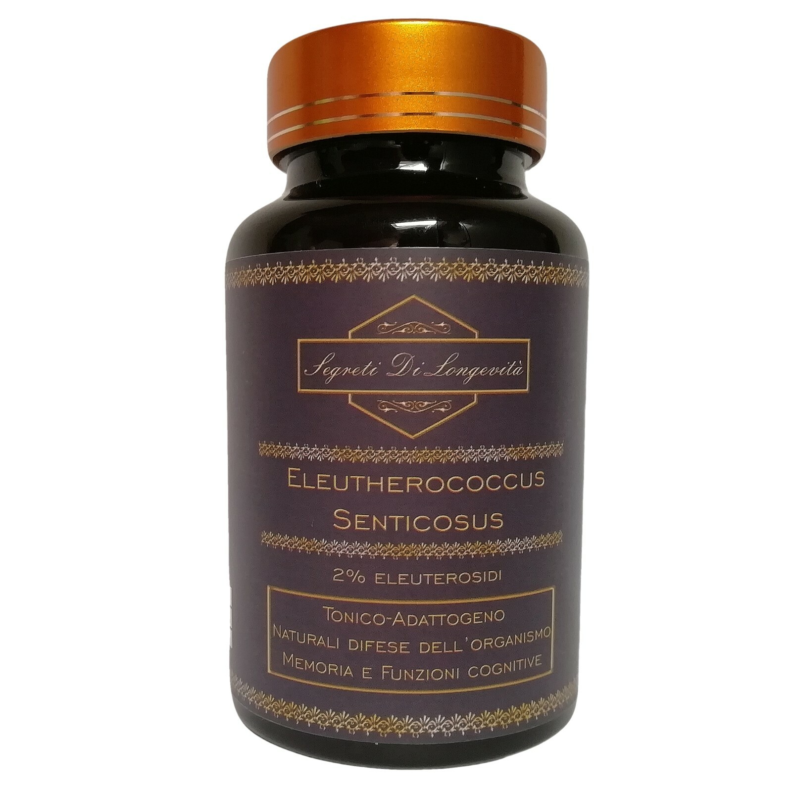 Eleuterococco estratto 2% Eleuterosidi 90 capsule 500mg senza additivi