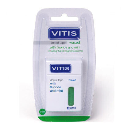 VITIS® DENTAL TAPE CON CERA FLUOR &amp; MINT DENTAID 50mt