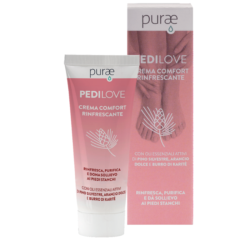 Purae PediLove Crema Comfort Rinfrescante Sollievo Piedi Stanchi 75ml