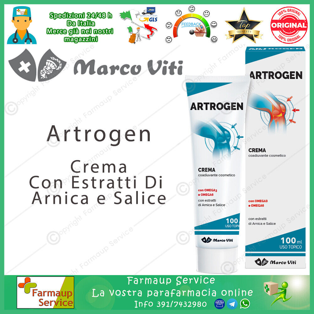 Marco Viti Artrogen Crema Coadiuvante Omega 3 Omega 6 Articolazioni Lenitiva