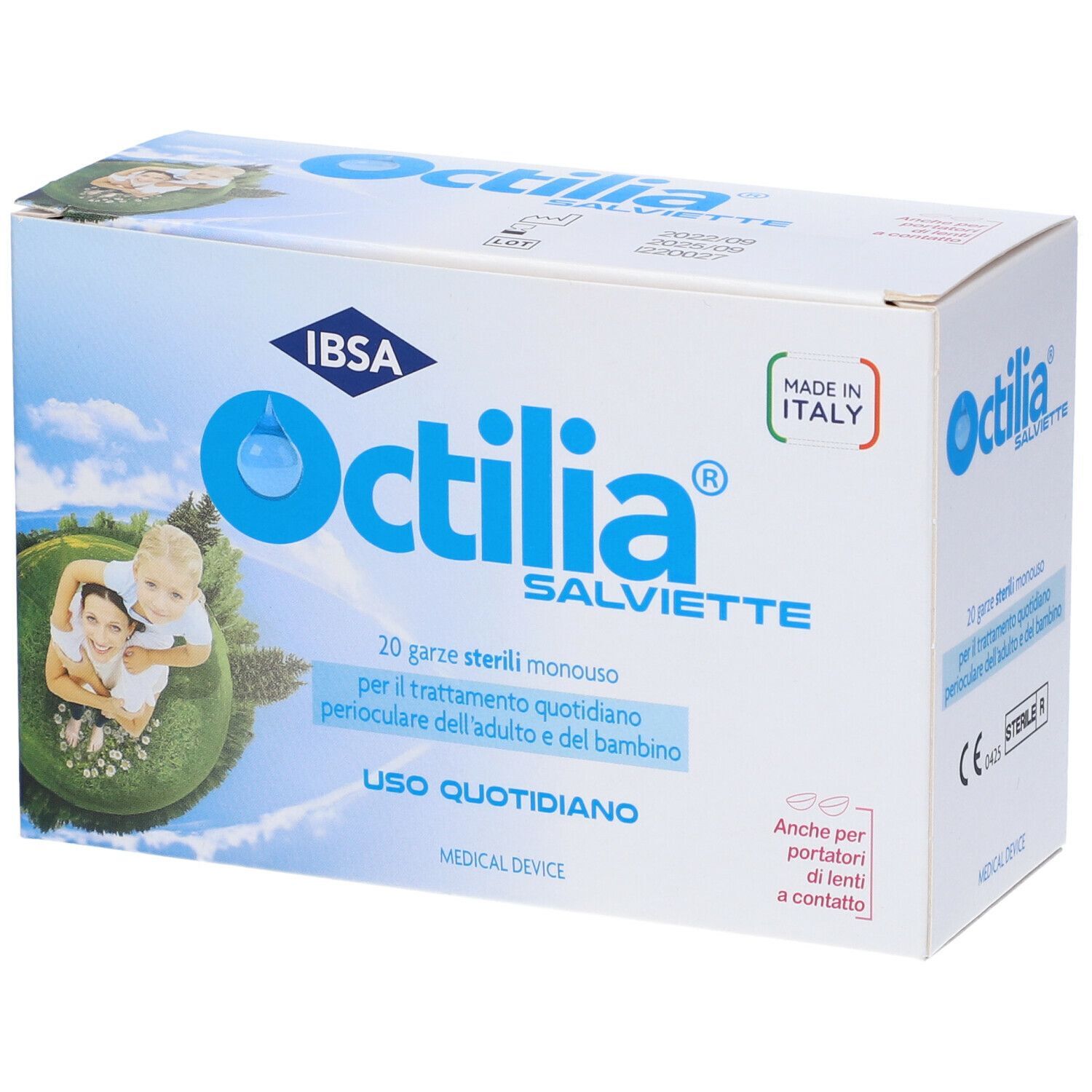 Octilia Salviette Perioculari 20 Garze