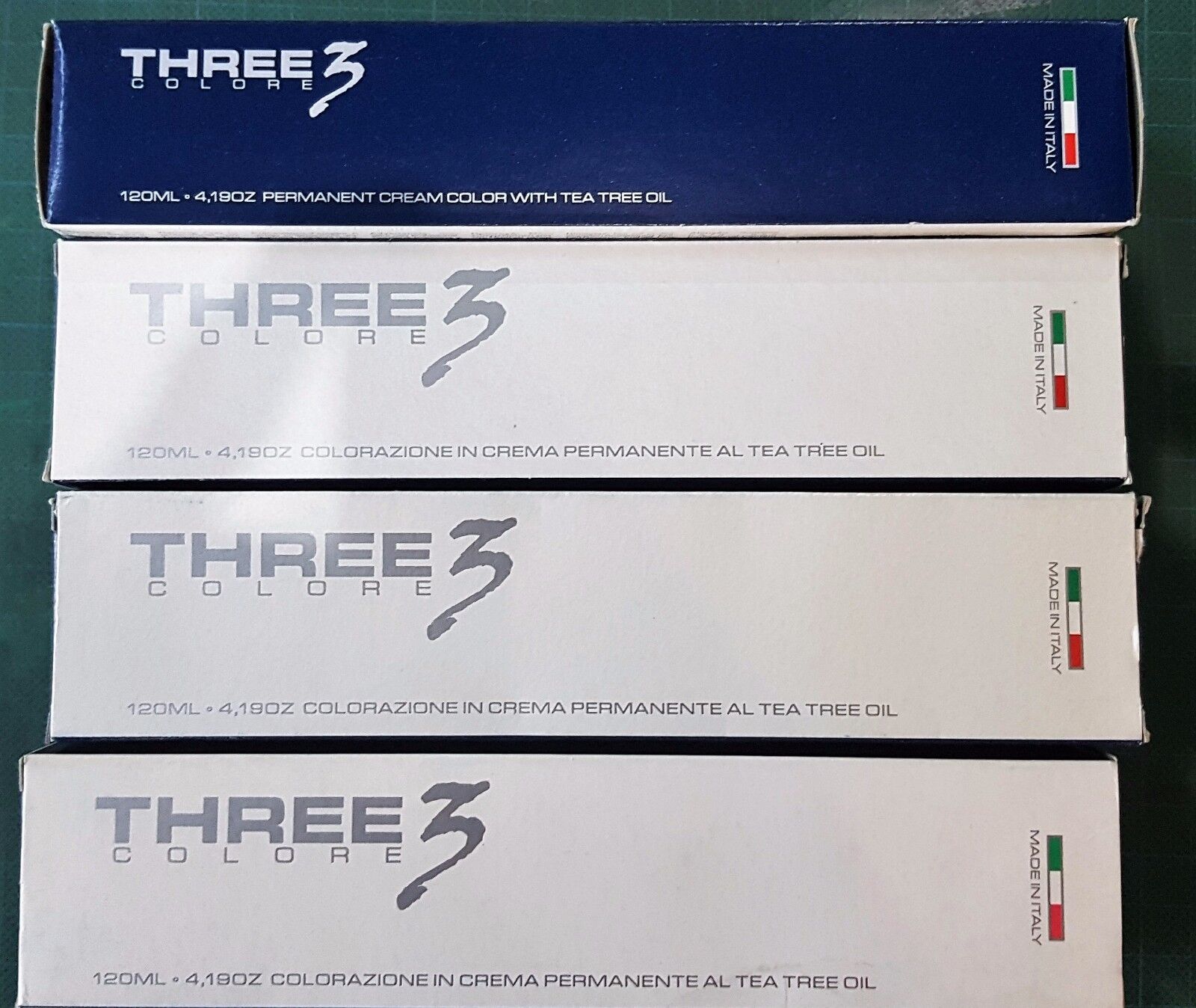 1pz FAIPA THREE 3 COLORE 120ML 903 SUPERSCHIARENTE DORATO PERMANENTE TEA OIL