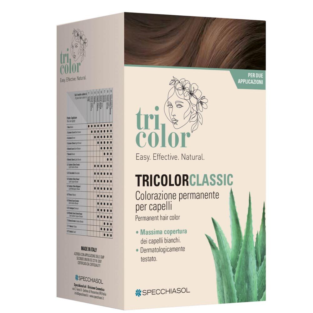 Specchiasol Tricolor - Classic Colorazione Permanente Capelli 6 Biondo Scuro