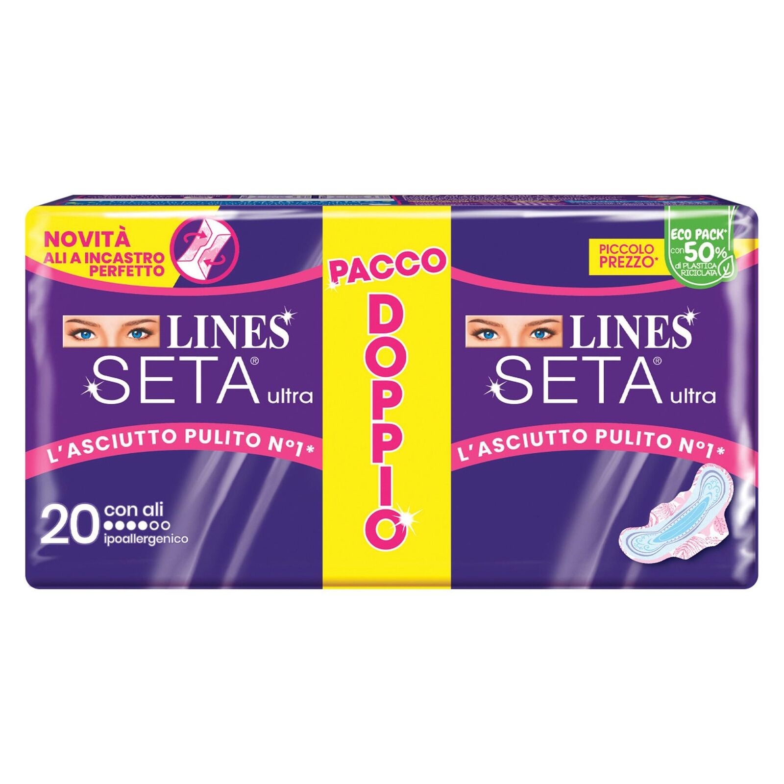 LINES SETA ULTRA ASSORBENTI GIORNO CON ALI 20PZ