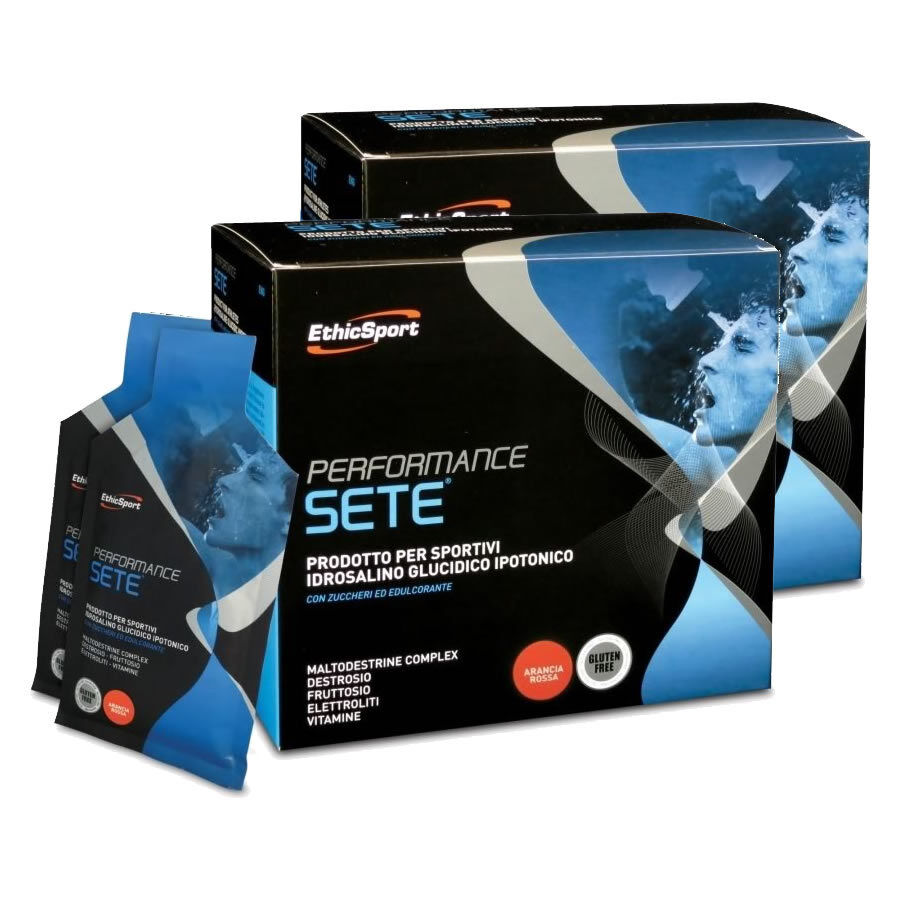EthicSport N.2 PERFORMANCE SETE 28 buste Rapida Idratazione Arancia Ethic Sport