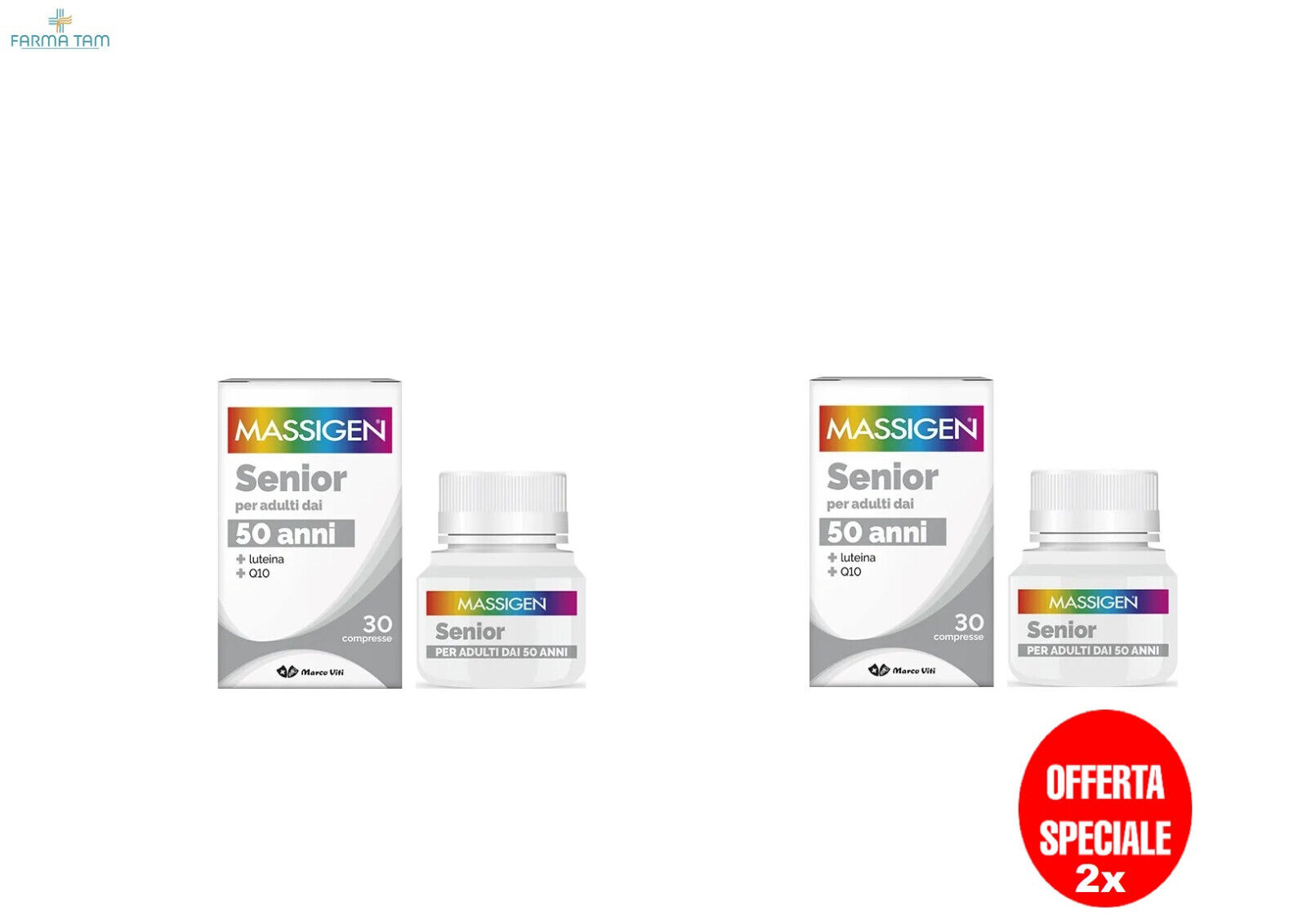 DAILYVIT+ SENIOR 50 anni MASSIGEN MULTIVITAMINICO E MULTIMINERALE 60 COMPRESSE