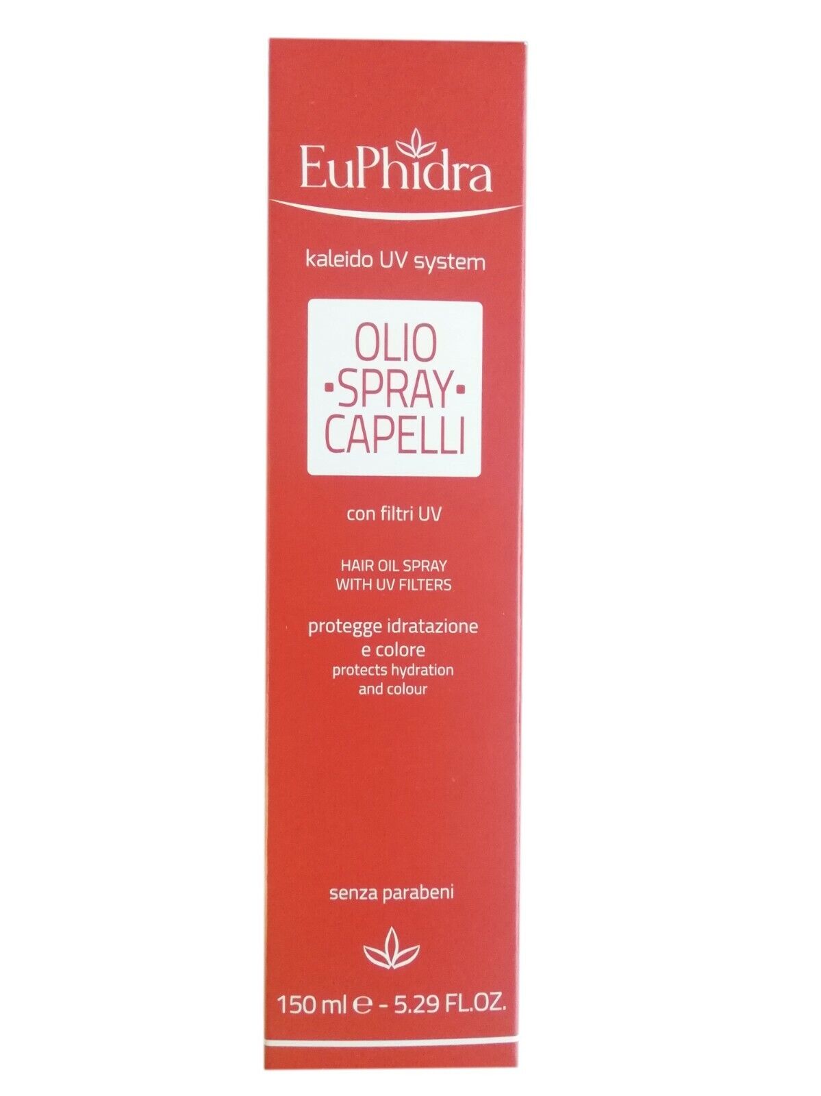 EUPHIDRA kaleido UV system OLIO SPRAY CAPELLI da 150ml + OMAGGIO