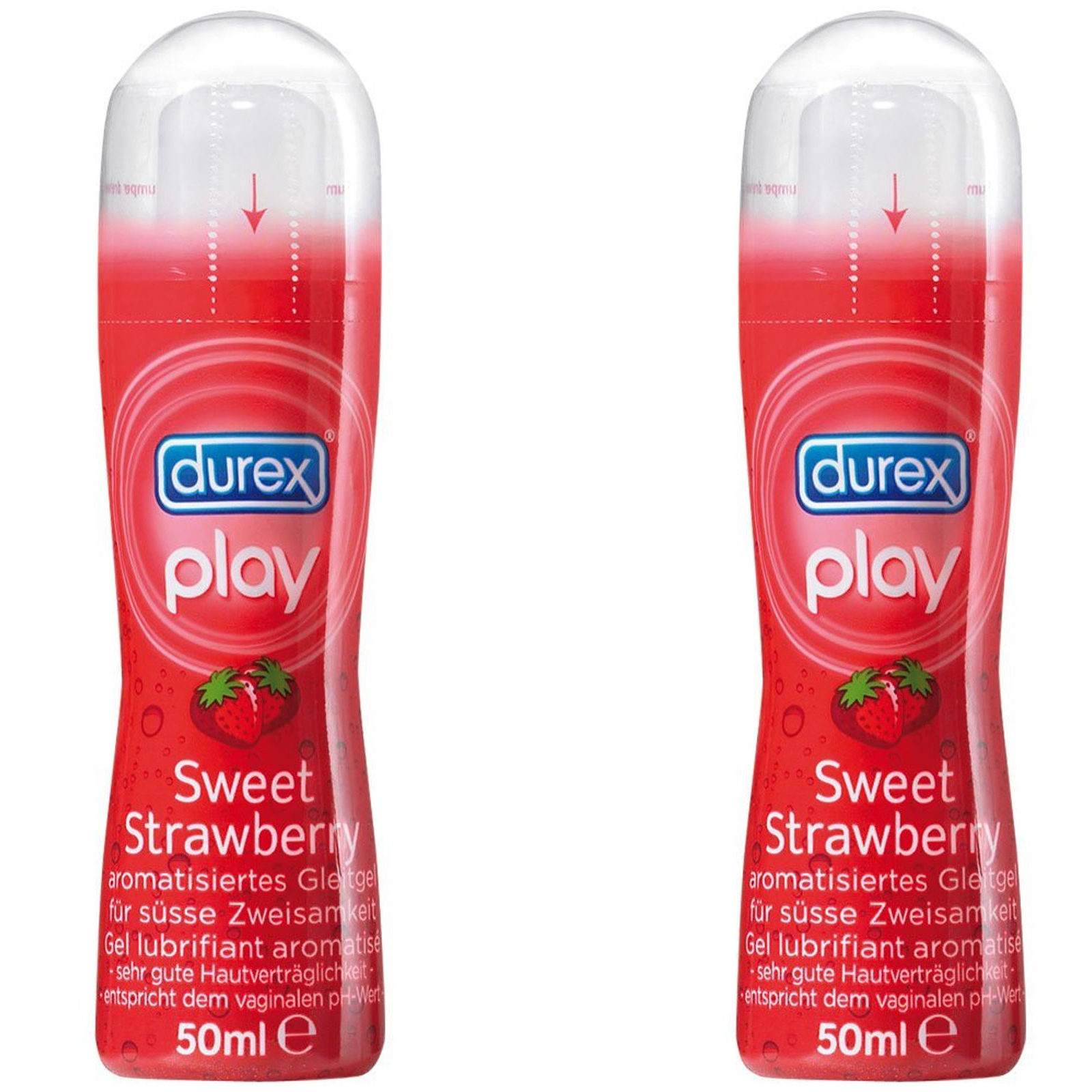2 TOP GEL DUREX FRAGOLA LUBRIFICANTE INTIMO