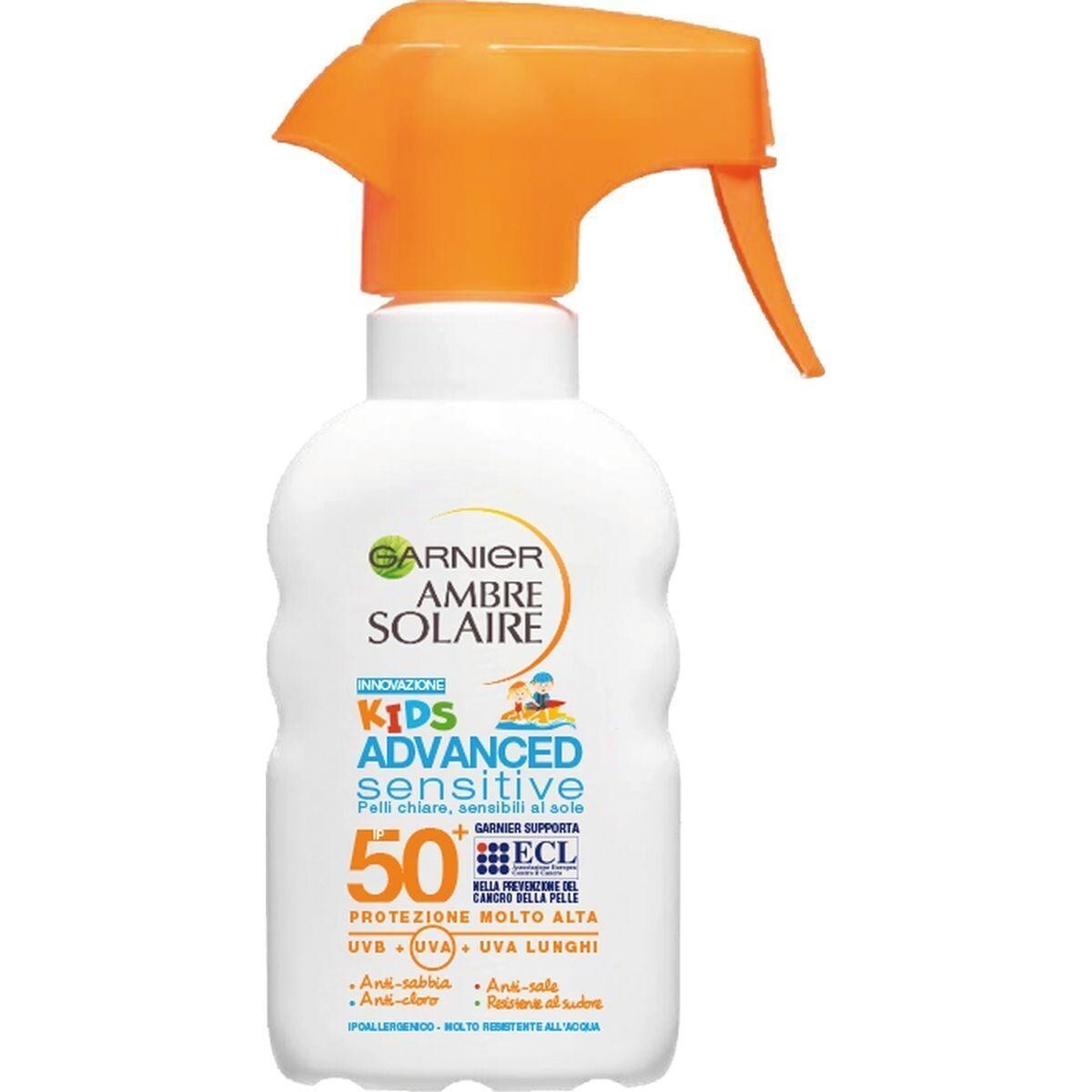 PROTEZIONE SOLARE  GARNIER AMBRE SOLAIRE KID ADVANCED MOLTO ALTA IP50 200ML