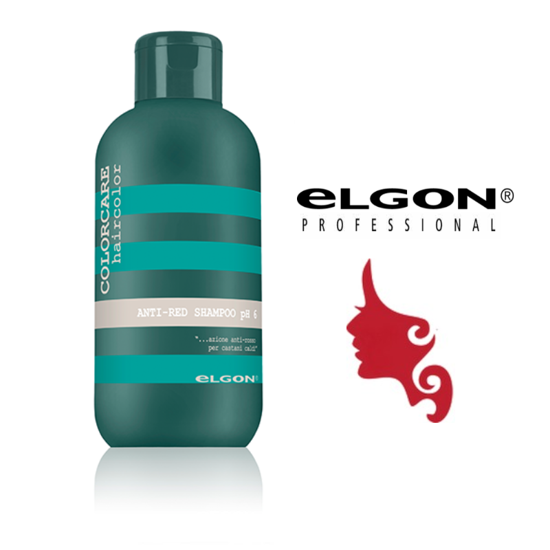 COLORCARE Shampoo ANTI-RED 300 ml Elgon ELIMINA IL ROSSO DAI COLORI SCURI ph 6