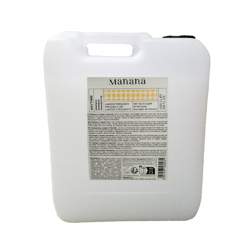 Shampoo Lavaggi FrequentI MANANÀ Anytime 10L