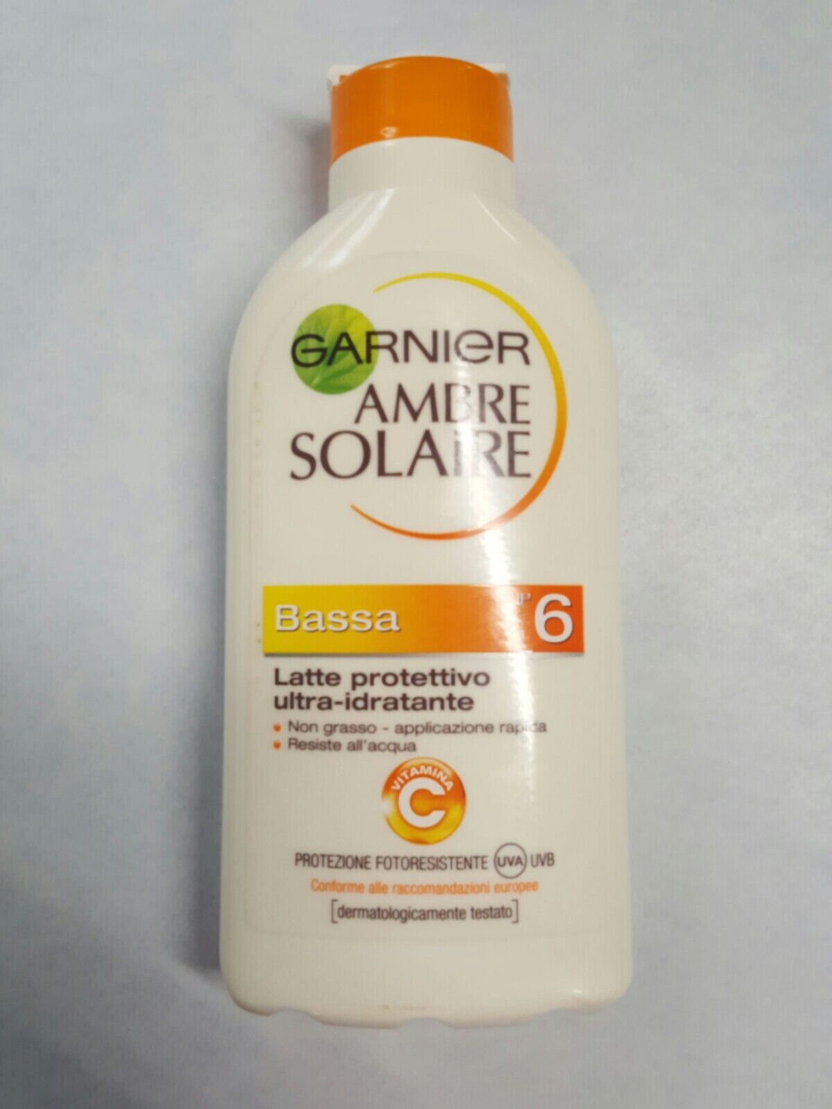 Garnier Ambre Solaire Latte Protettivo Ultra Idratante IP 6 Bassa