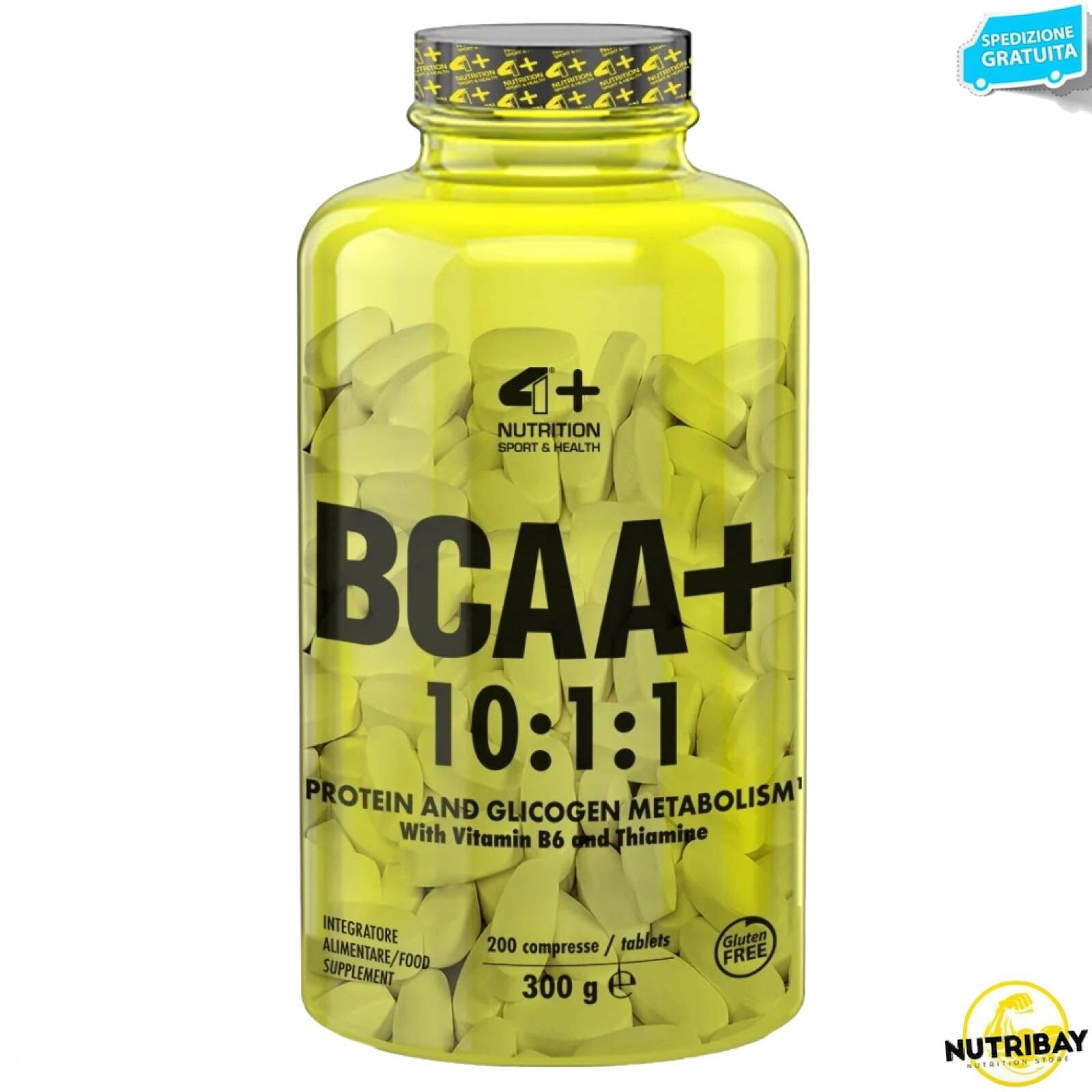 4+ Nutrition BCAA+ 10:1:1 - 200 cpr