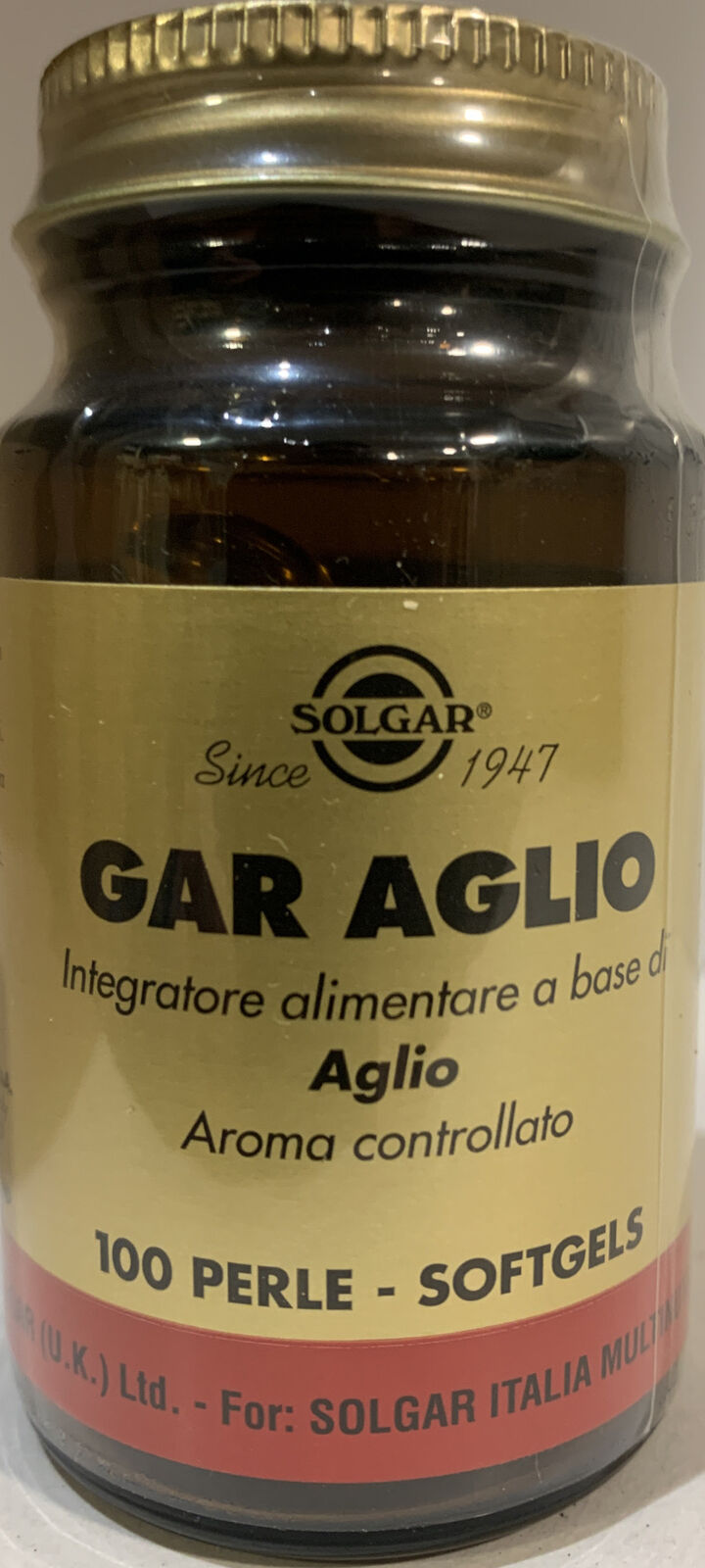 SOLGAR GAR AGLIO 100 Perle Softgels
