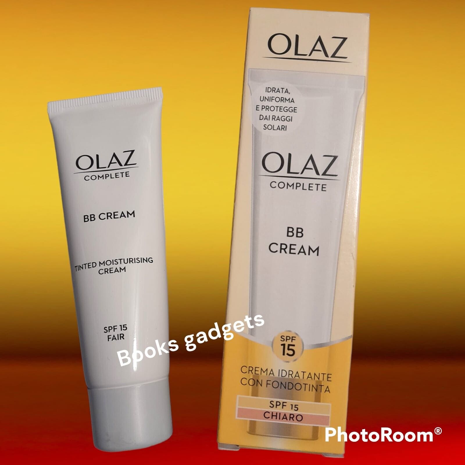 4 pz Olaz Complete BB Cream Crema Viso Idratante con Fondotinta SPF15 Chiaro