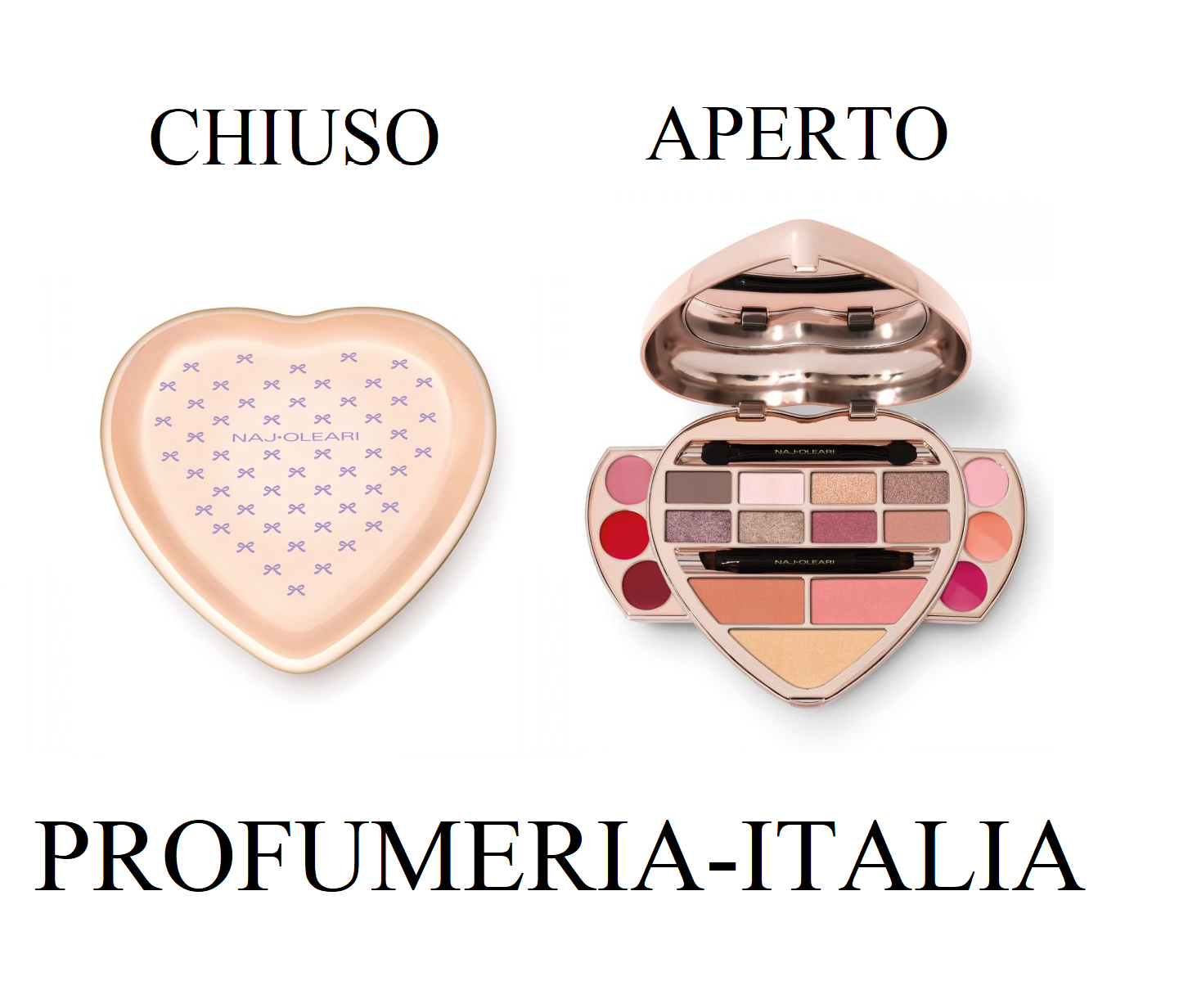 NAJ OLEARI IL CUORE MAKE-UP PALETTE VISO - OCCHI - LABBRA