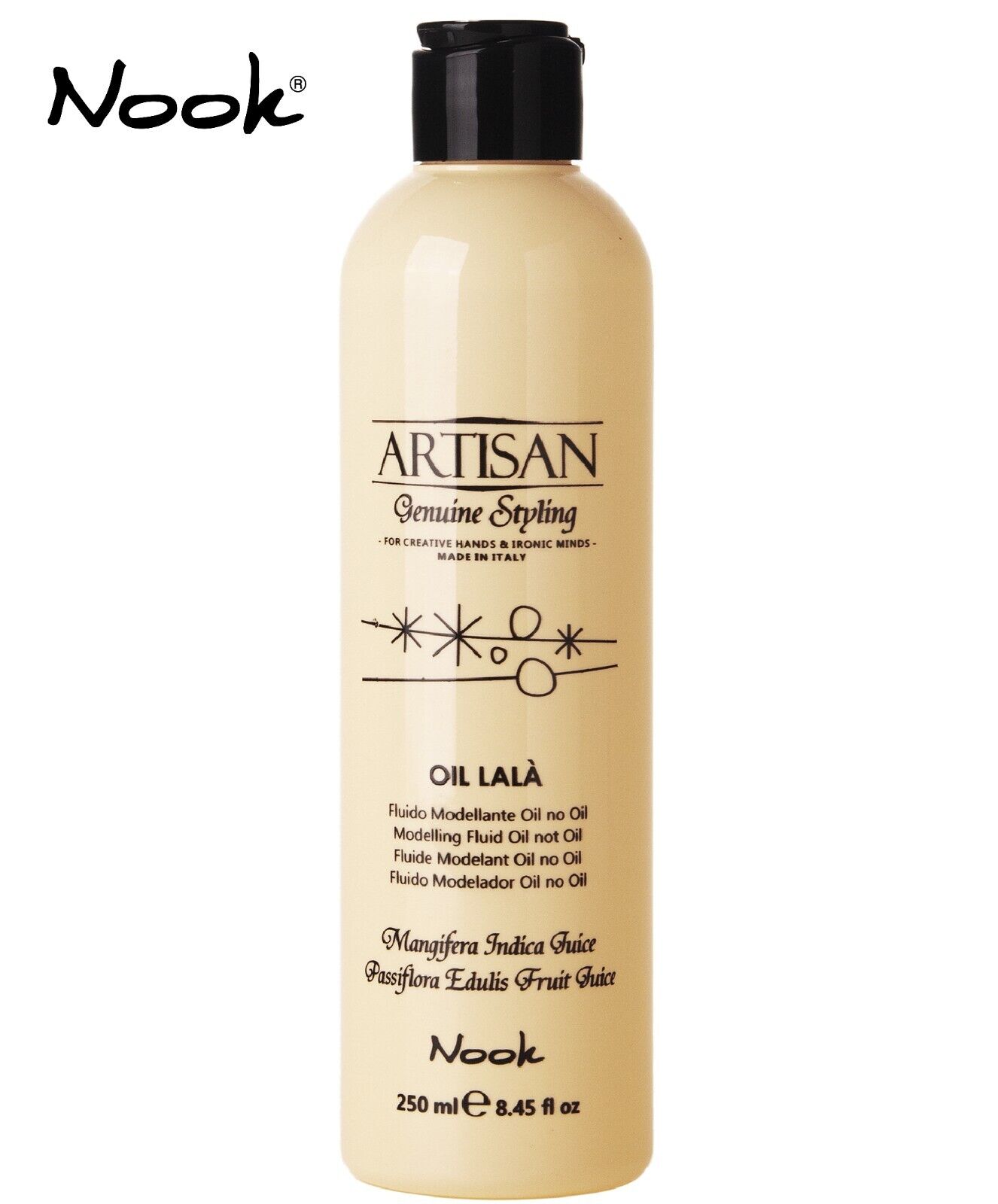 NOOK OIL LALÀ OIL NON OIL FLUIDO MODELLANTE CAPELLI BRILLANTEZZA E VOLUME 250ML