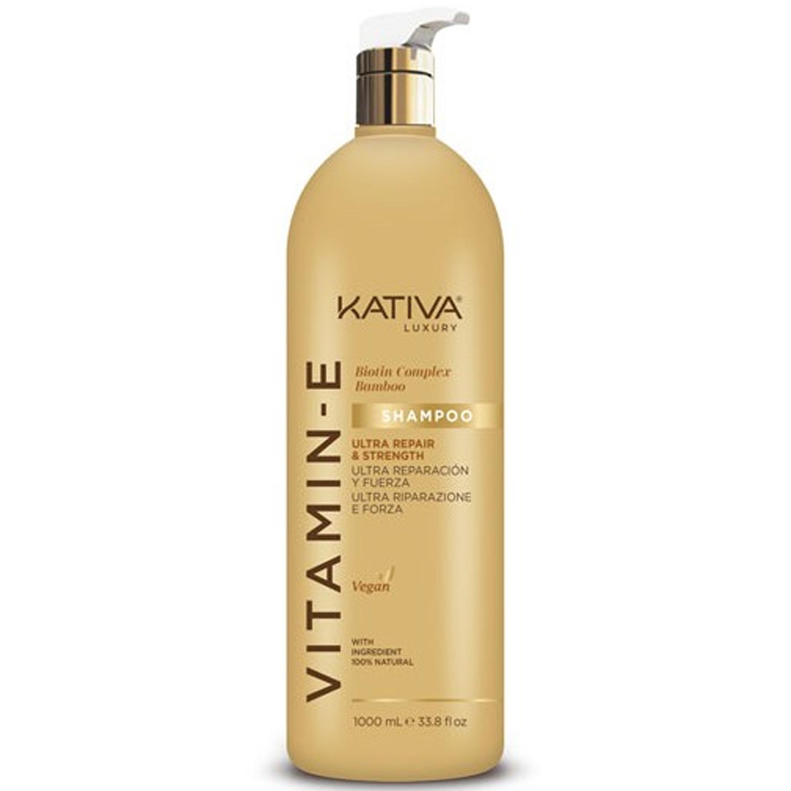 Kativa Vitamin-E Shampoo Riparatore - 1000ml
