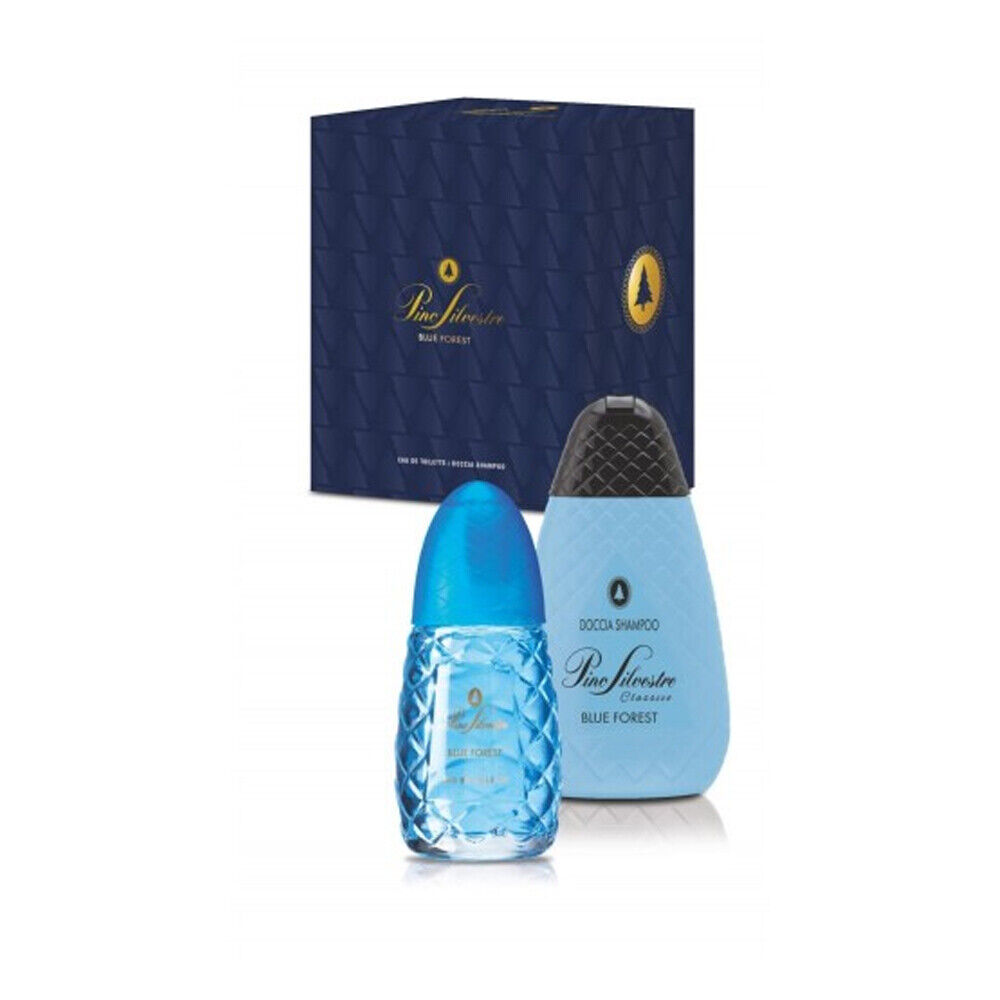 Pino Silvestre Blue Forest Confezione Regalo Uomo Profumo Edt 75ml DocciaShampo