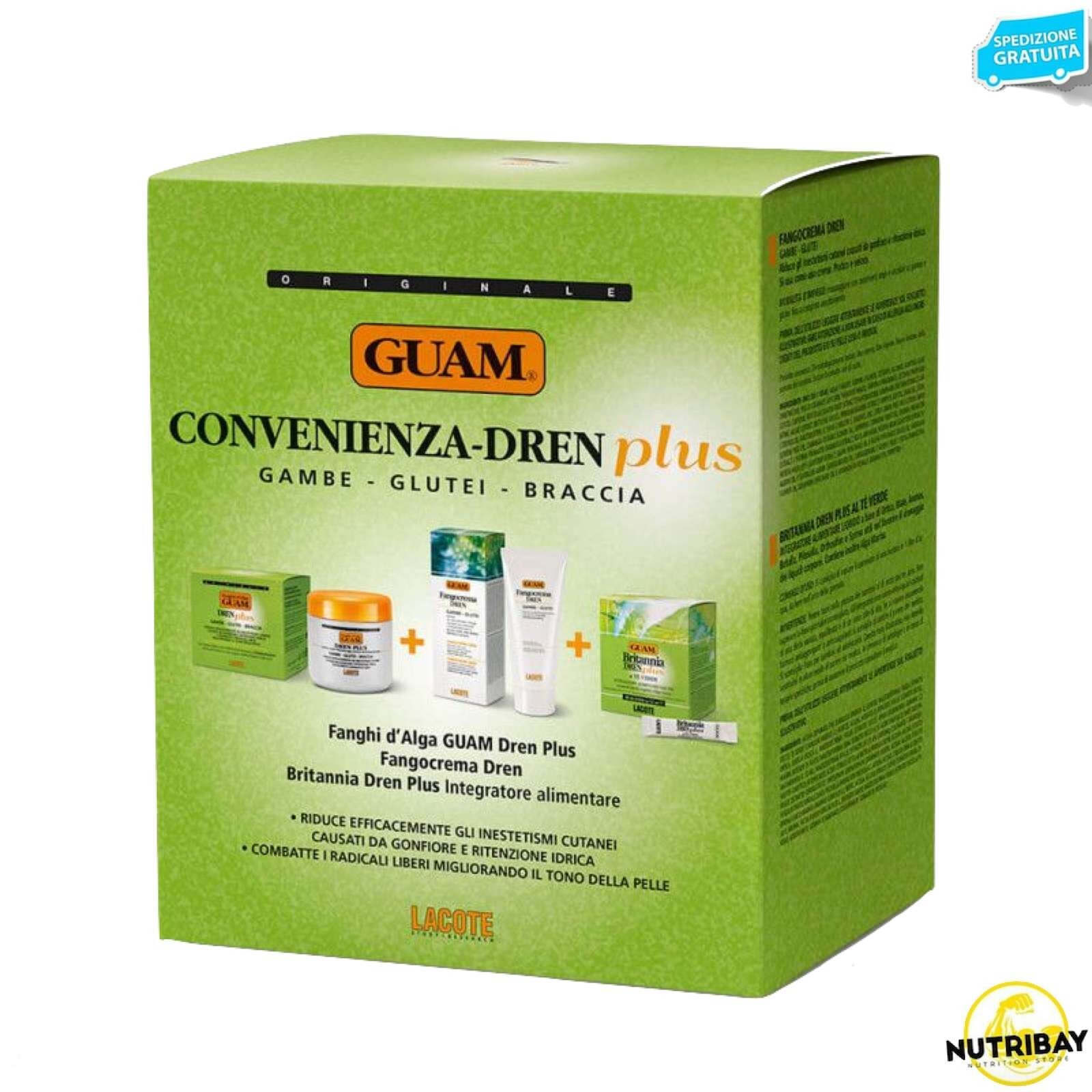 Guam Convenienza Dren Plus - Fanghi d'Alga Dren Plus+Fangocrema Dren+Britannia D