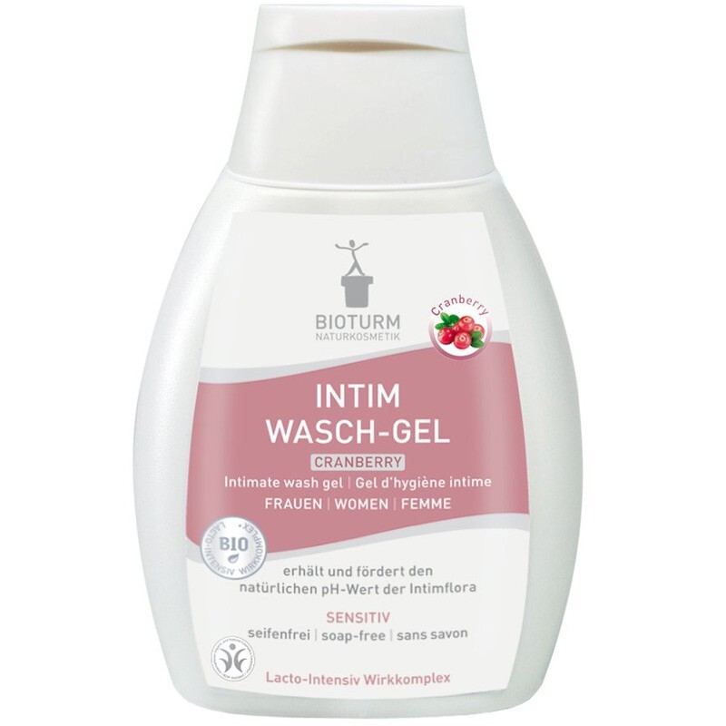 Bioturm Gel per l'igiene intima con acido lattico per donna, 250 ml