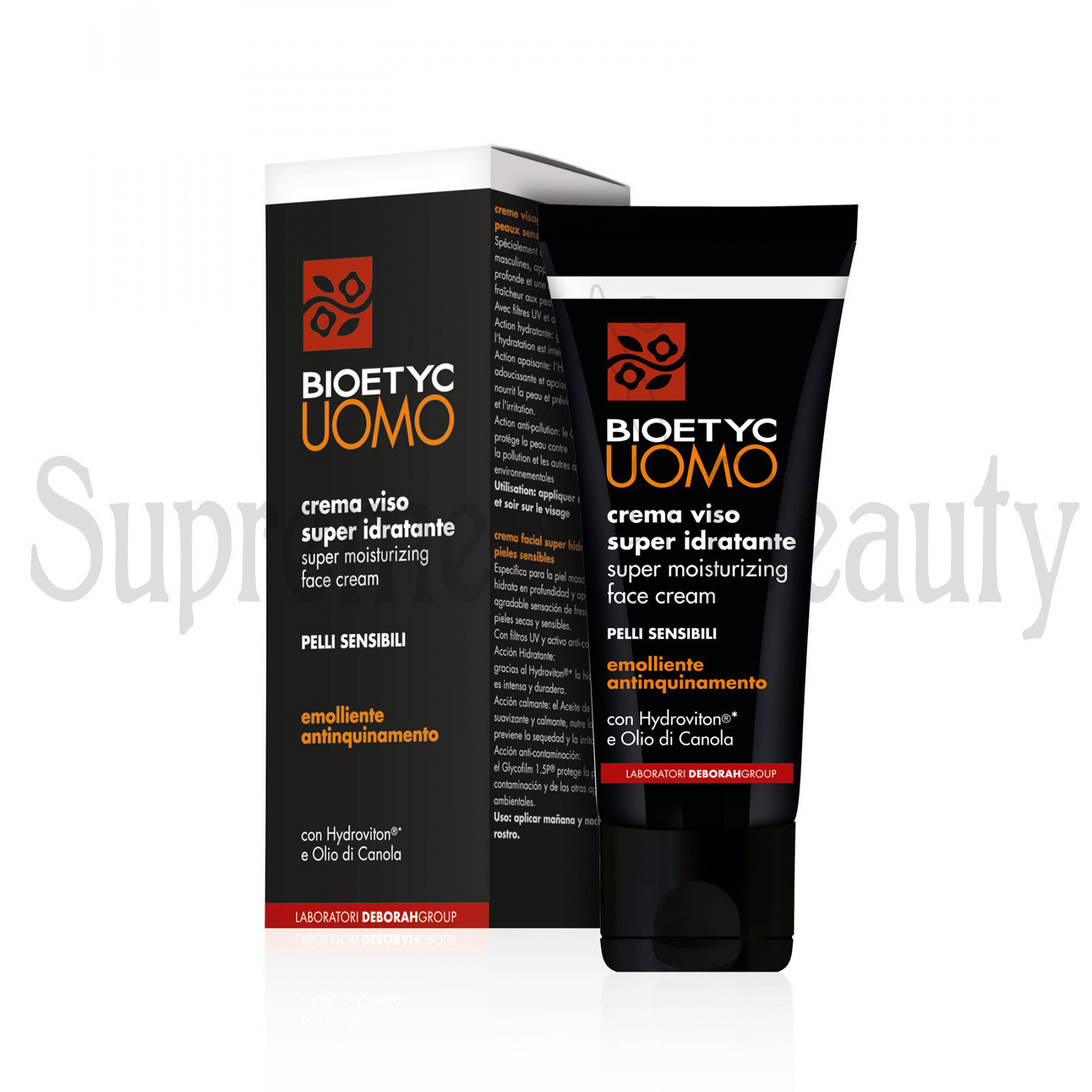 BIOETYC UOMO CREMA VISO SUPER IDRATANTE PERLLI SENZIBILI EMOLLIENTE 50 ML