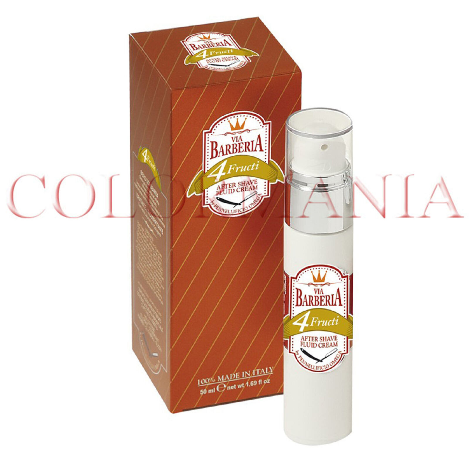 OMEGA VIA BARBERIA CREMA FLUIDA DOPOBARBA FRUCTI IDRATANTE PROTETTIVA 50 ML